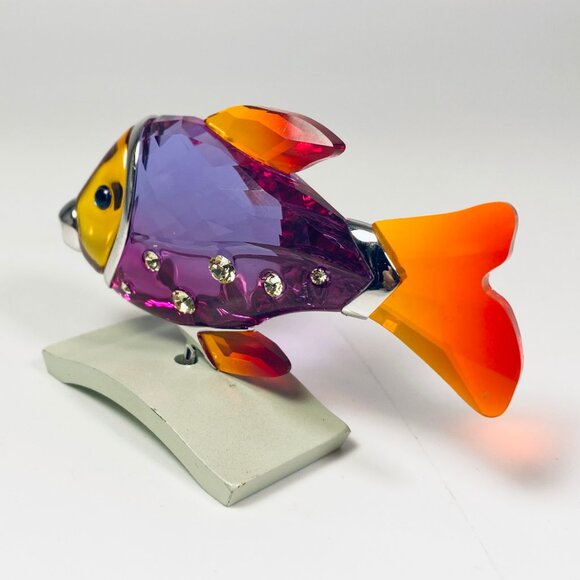 Swarovski Camaret Fish Crystal Paradise #626205 Retired STATUE FUCHSIA RAIN - Picture 2 of 8